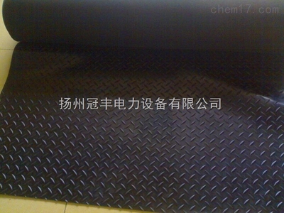 綠色條紋絕緣橡膠板生產廠家-產品報價-揚州冠豐電力設備